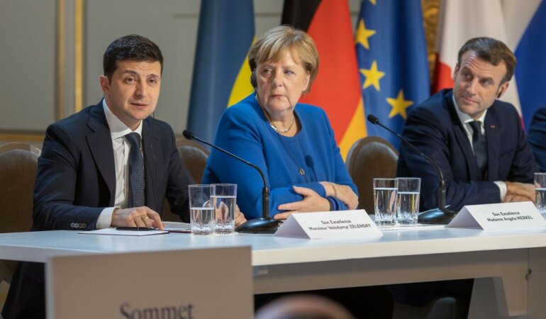 Владимир Зеленский Ангела Меркель 4