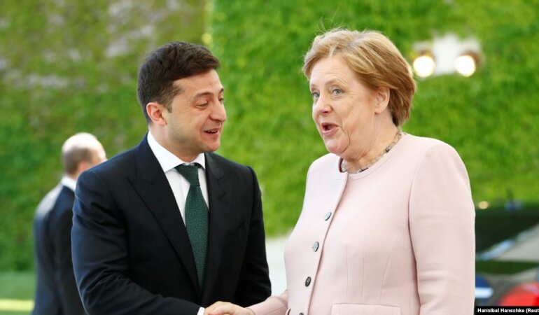 Зеленский+Меркель