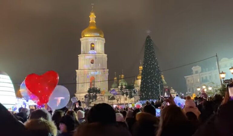 Новый год в Киеве, карантин в Украине, коронавирус