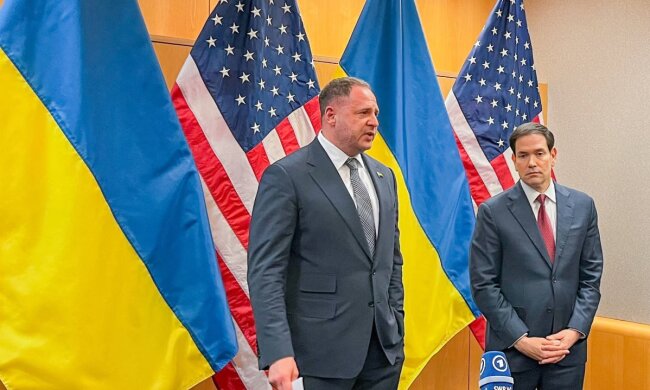 Андрій Єрмак та Марко Рубіо