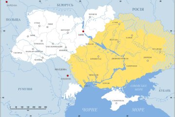 карта Украины Дикое поле