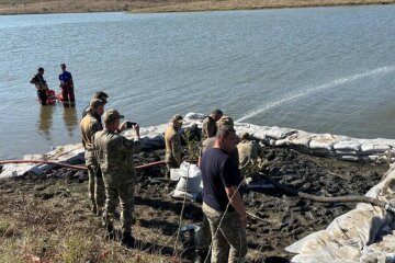 У Молдові виявили уламки ракети в озері: фото