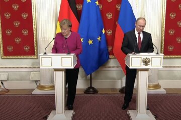 Ангела Меркель, Владимир Путин, Украина