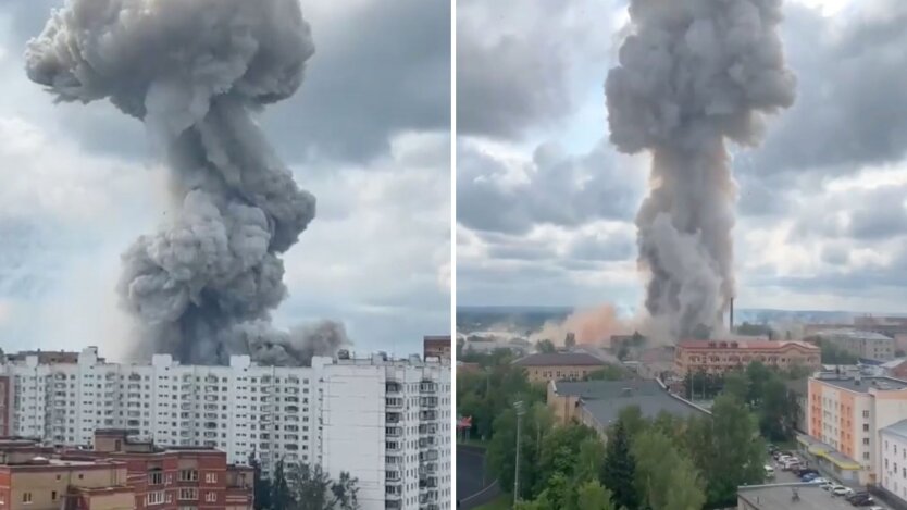 "Димовий гриб" та 25 постраждалих: під Москвою пролунав потужний вибух