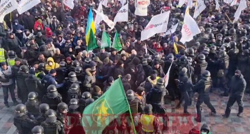 Протесты ФОПов в Киеве 25 января