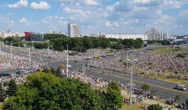 Протест в Минске против Лукашенко