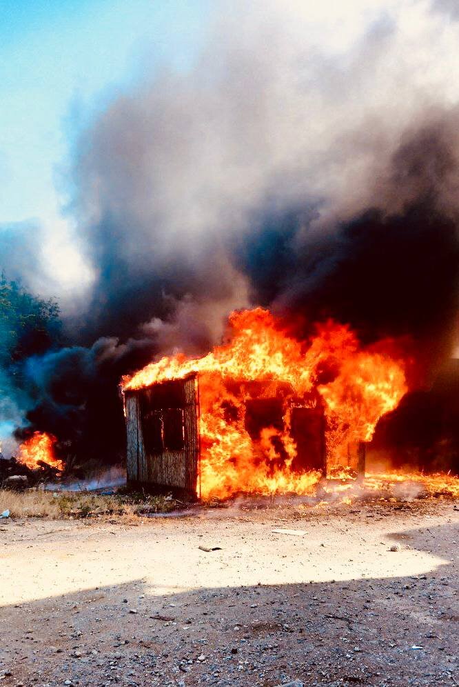 В Мариуполе сгорел склад оккупантов