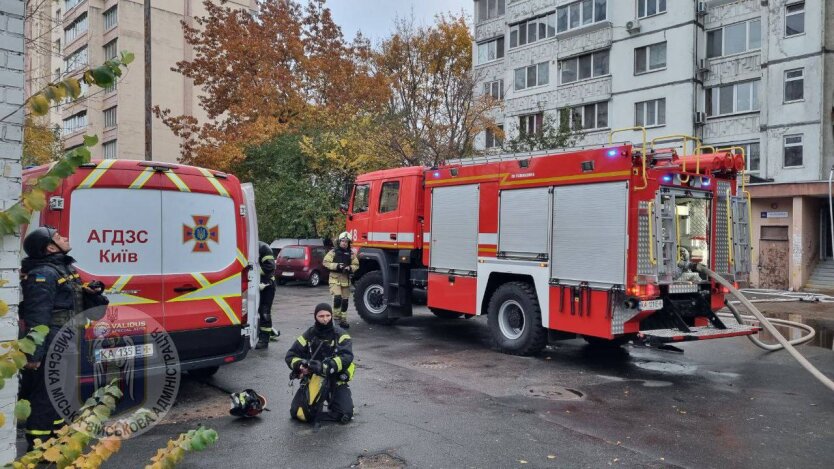 Падіння уламків у Києві