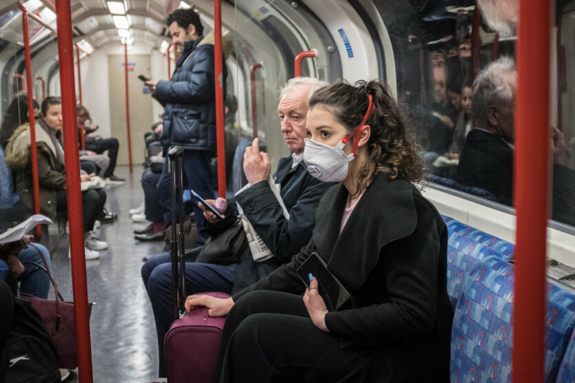 коронавирус с метро лондона