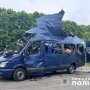 Удар по автобусу в Белополье
