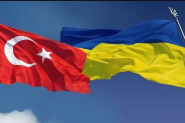 Прапори Туреччини та України, колаж
