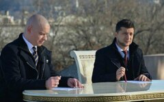 Евгений Кошевой и Владимир Зеленский
