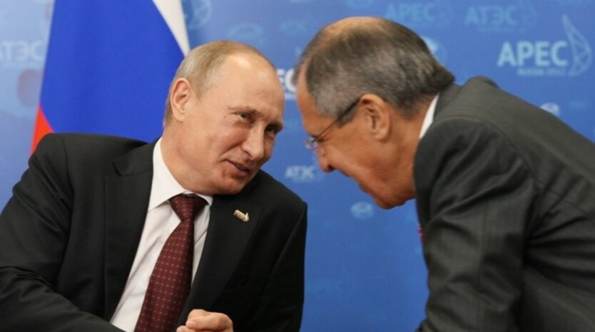 Владимир Путин и Сергей Лавров, санкции ЕС, персональные санкции, вторжение России
