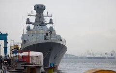 Украинский корвет на стадии строительства на верфи в Стамбуле