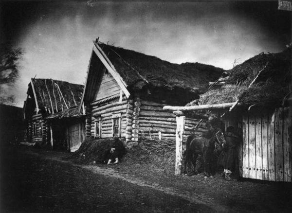 Изба крестьянина Савойкина, умершего от голода, в городе Лукоянове 1891-1892 гг. Фото - Максим Дмитриев