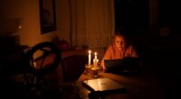 Отключение электроэнергии в Украине, фото