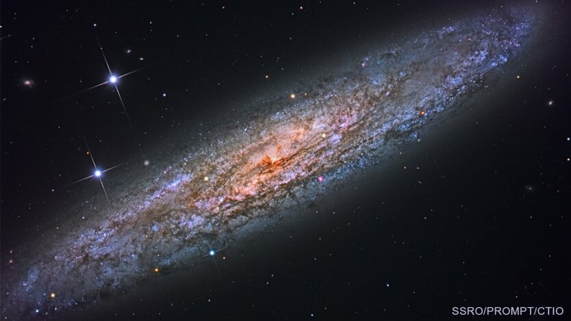Спиральная галактика в созвездии Скульптор
