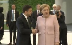 Владимир Зеленский и Ангела Меркель
