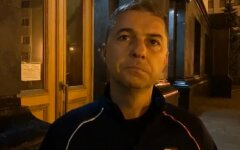 Александр Цебрий, паломничество хасидов, заночевал возле Офиса президента