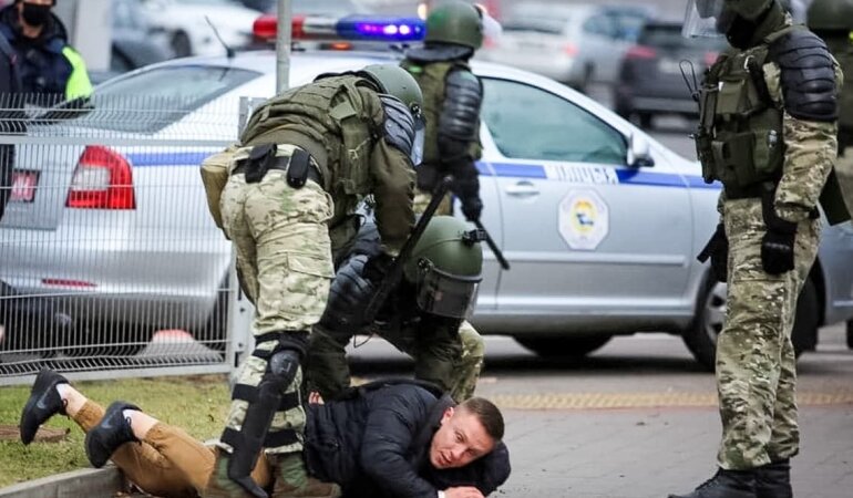 Протесты, избиения, Беларусь