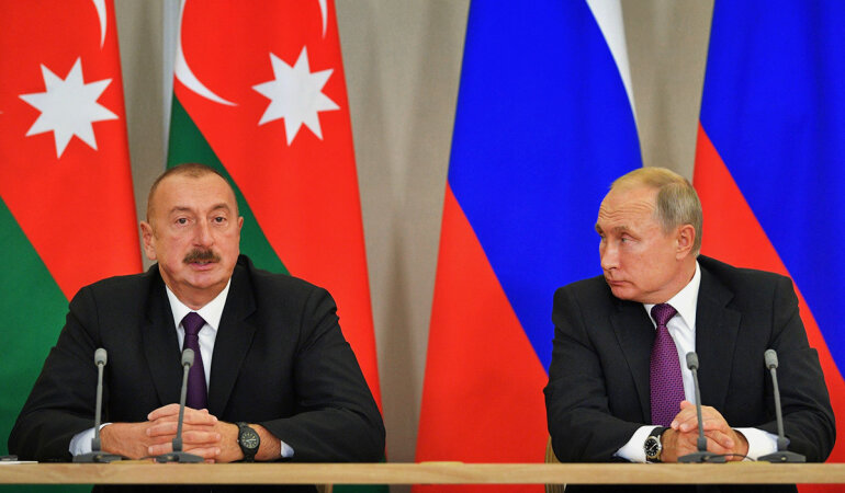 Ильхам Алиев и Путин