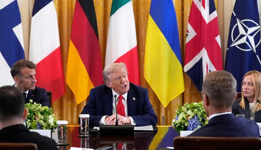 Трамп с европейскими лидерами