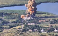 Взрыв склада БК россиян на Юге Украины