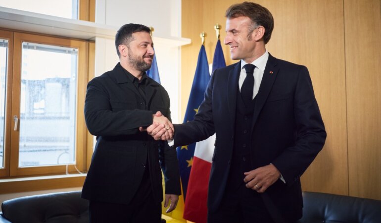 Володимир Зеленський та Емманюель Макрон