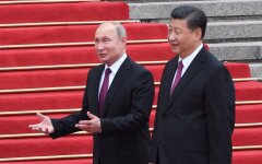 Диктатор РФ Владимир Путин и лидер Китая Си Цзиньпин