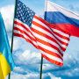 США, Украина, Россия. Флаги. USA Russia Ukraine