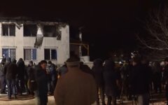 Пожар в доме престарелых в Харькове