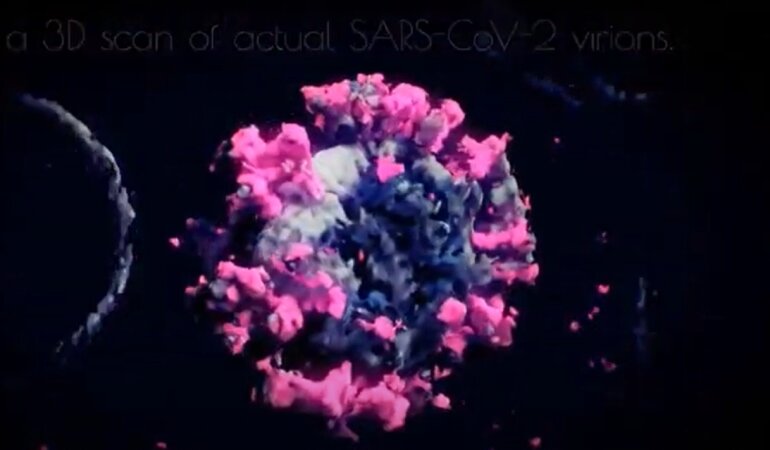 3D-модель коронавируса
