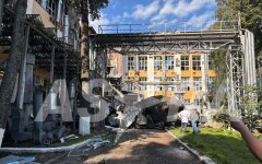 Наслідки обстрілу заводу "Купол"