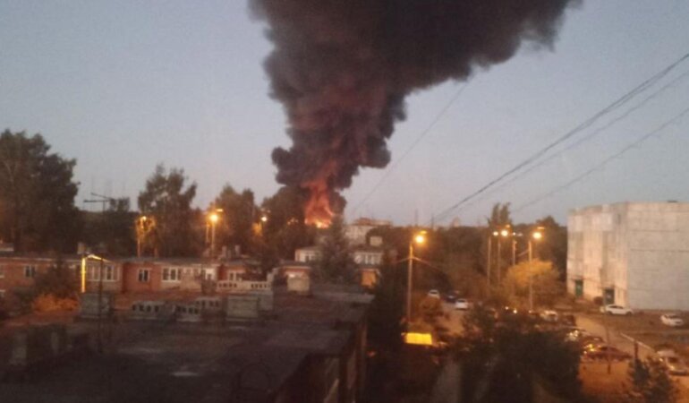 Пожар на заводе "Пластик"