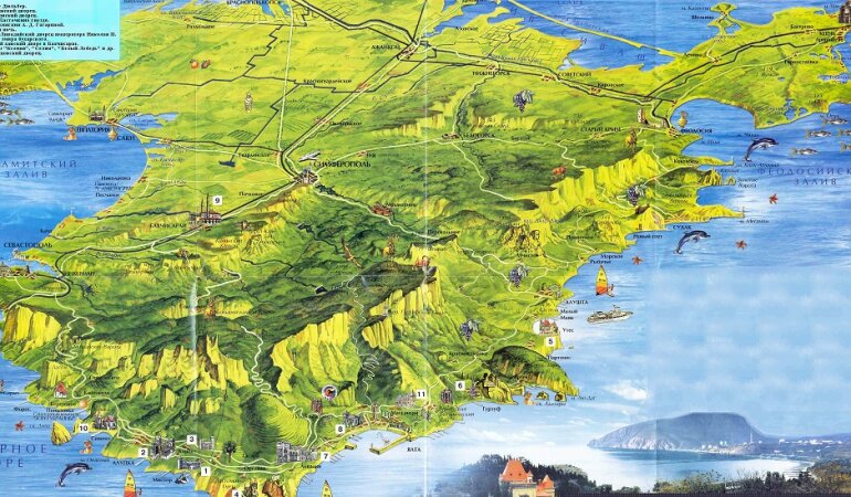 карта Крыма