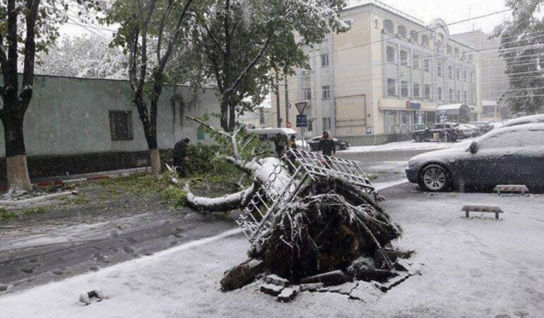 Молдова, непогода в Кишеневе