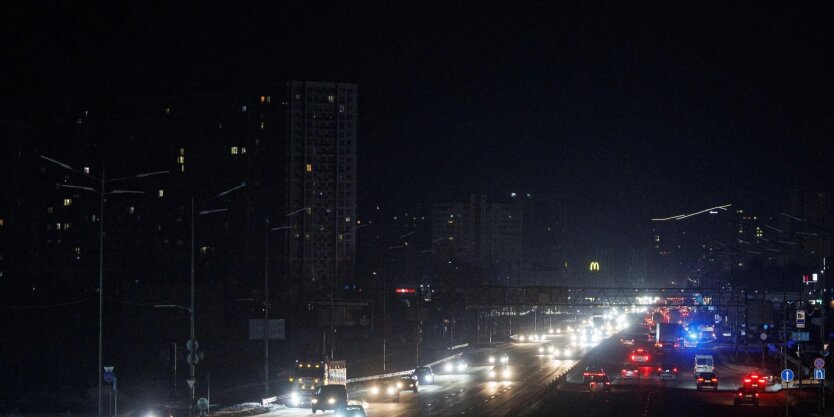 Киев в темноте