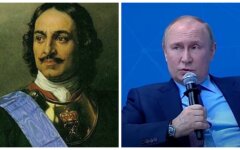 Петр 1 и Путин, планы путина, война в Украине