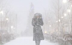 Снег с дождем в Украине