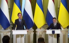 Макр Рютте и Владимир Зеленский, война россии против Украины, вступление Украины в ЕС