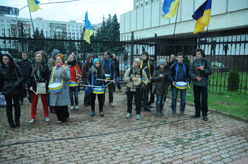 Митинг украинской оппозиции 4 ноября 2012 года под ЦИКом.