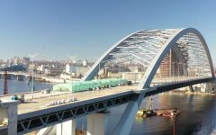 Відкриття Подільсько-Воскресенського мосту у Києві / Фото: Wikimedia