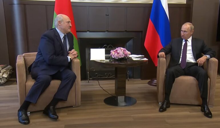 Александра Лукашенко, Владимир Путин