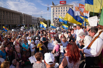 Акция протеста на Майдане. Врадиевские ходоки