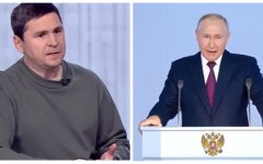 Михаил Подоляк и Владимир Путин, послание Путина