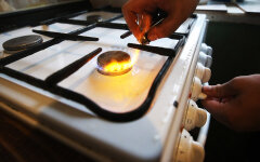 Checking gas appliances for safety in residential premises in Izhevsk, Russia
