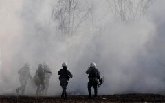 Турция, Греция, слезоточивый газ