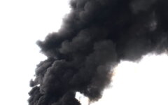 Атаку на нефтебазу в Санкт-Петербурге