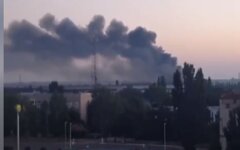 Удар ВСУ по складу боеприпасов РФ в Новой Каховке