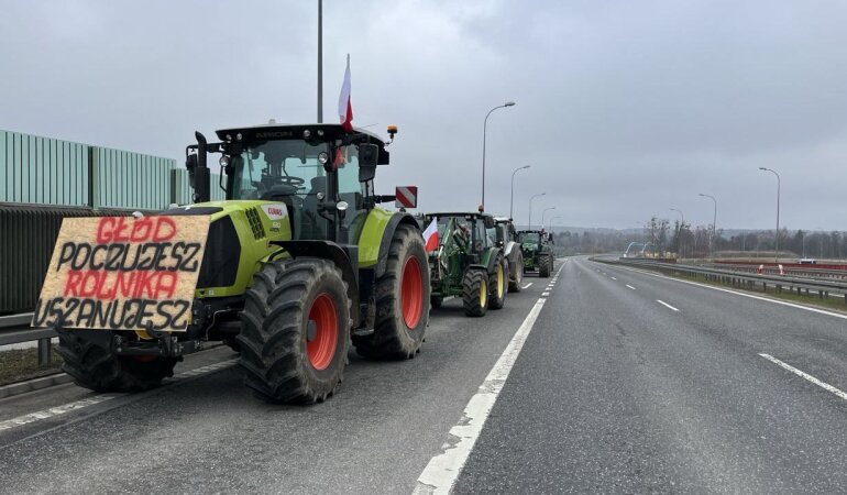 Протесты фермеров в Польше